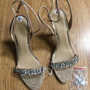 Mischka Ojai Crystal Adorned Sculpted Stilettos